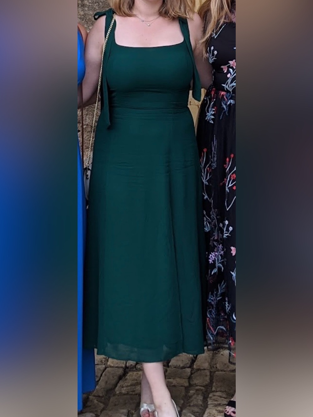 Reformation Twilight Green Sleeveless Dress